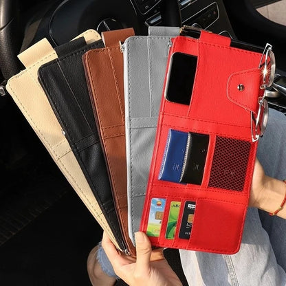Car Glasses Clip Multi-Functional Car Sunglasses Holder Car Eye Box Creative Car Visor Storage Clip Car Accessories