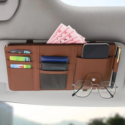 Car Glasses Clip Multi-Functional Car Sunglasses Holder Car Eye Box Creative Car Visor Storage Clip Car Accessories