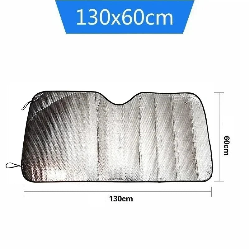 Thickened Sun Block Car Sun Block Front Window Sun Block Aluminum Foil Heat Insulation Car Sun Block Visor Universal