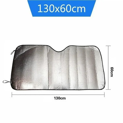Thickened Sun Block Car Sun Block Front Window Sun Block Aluminum Foil Heat Insulation Car Sun Block Visor Universal
