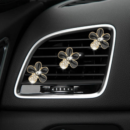 3 Pcs Car Decorations Flower Car Air Freshener Vent Clip Car Decor Car Accessories Interior Car Decorations for Women Girls