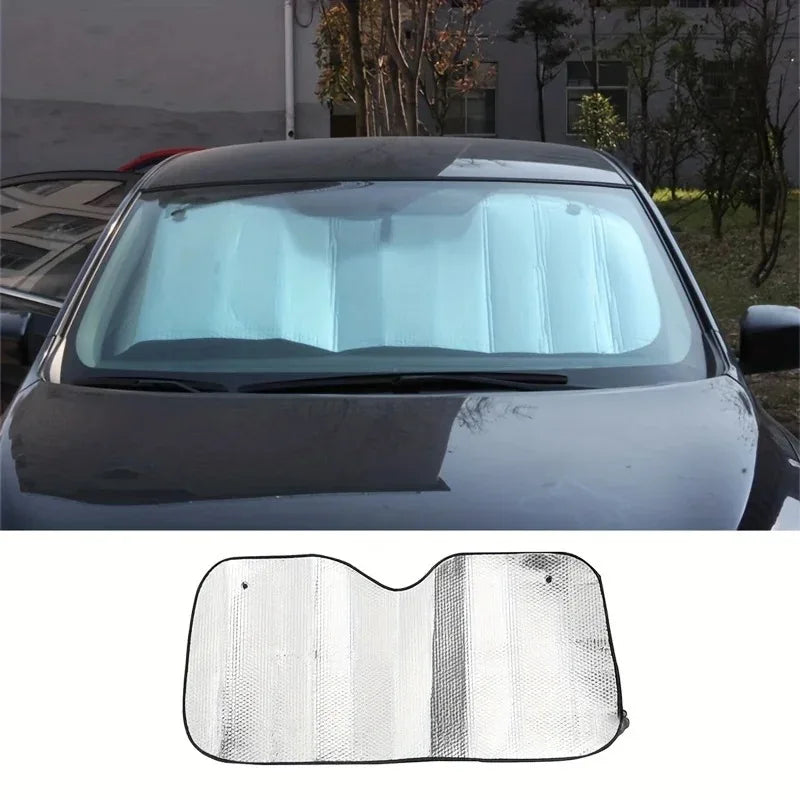 Thickened Sun Block Car Sun Block Front Window Sun Block Aluminum Foil Heat Insulation Car Sun Block Visor Universal