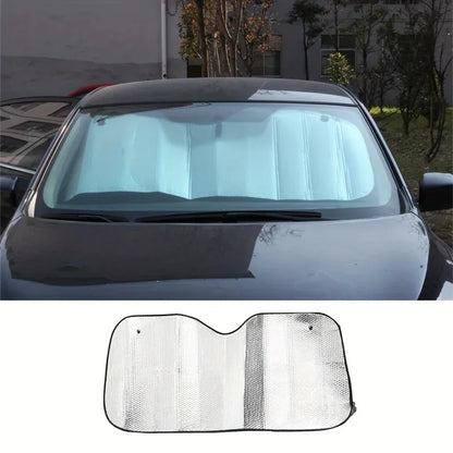 Thickened Sun Block Car Sun Block Front Window Sun Block Aluminum Foil Heat Insulation Car Sun Block Visor Universal