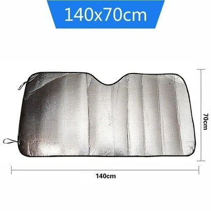 Thickened Sun Block Car Sun Block Front Window Sun Block Aluminum Foil Heat Insulation Car Sun Block Visor Universal